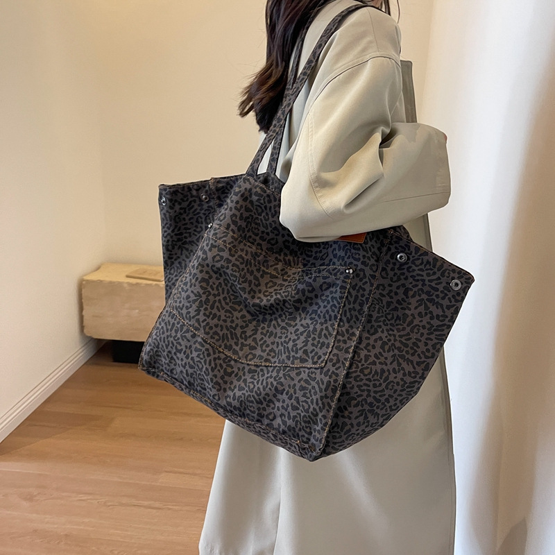 Women'S Work Bags Tote - Sac fourre-tout à motif léopard, sac