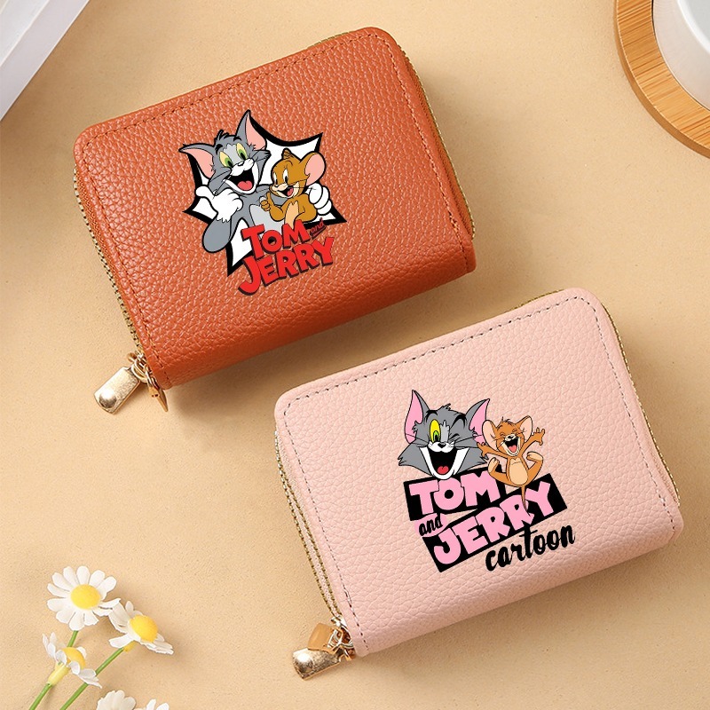 Women Bags Rack - Portefeuilles porte-cartes mignons Tom et Jerry,