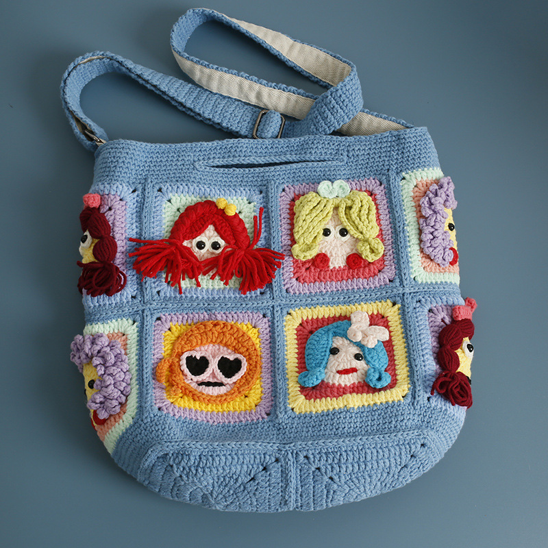 Women Bags Handmade - Sac bandoulière en crochet fait main