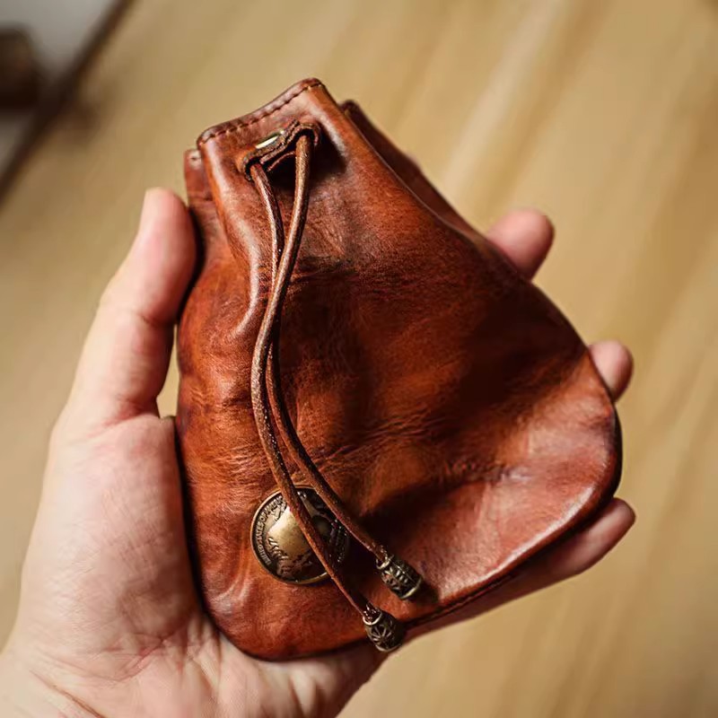 Women Bags Handmade - Portefeuille en cuir souple véritable de
