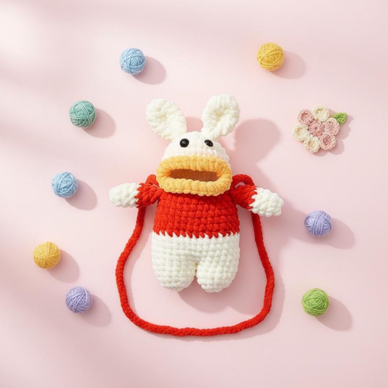 Women Bags Handmade - Sac de téléphone grenouille au crochet,