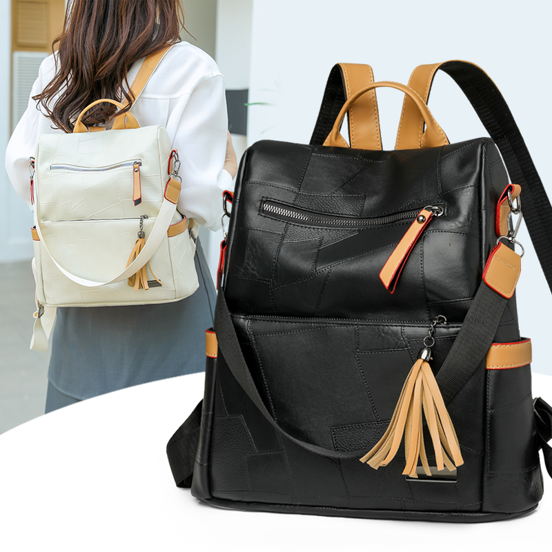 Women Bags For Office Use - Sac à dos Vintage en cuir