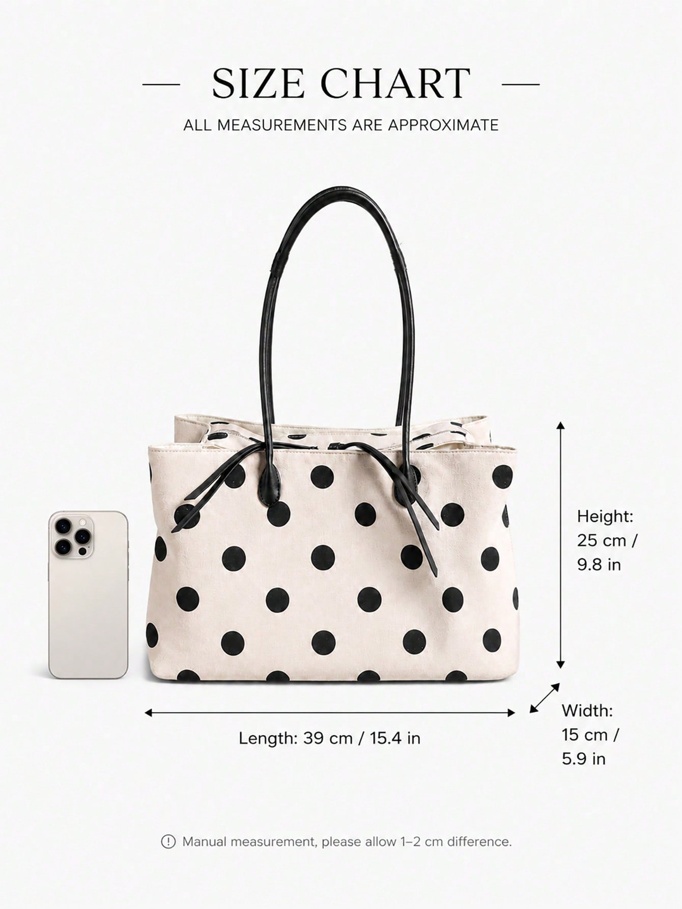 Sac fourre-tout en lin à pois  - Women'S Work Bags Tote avis et prix
