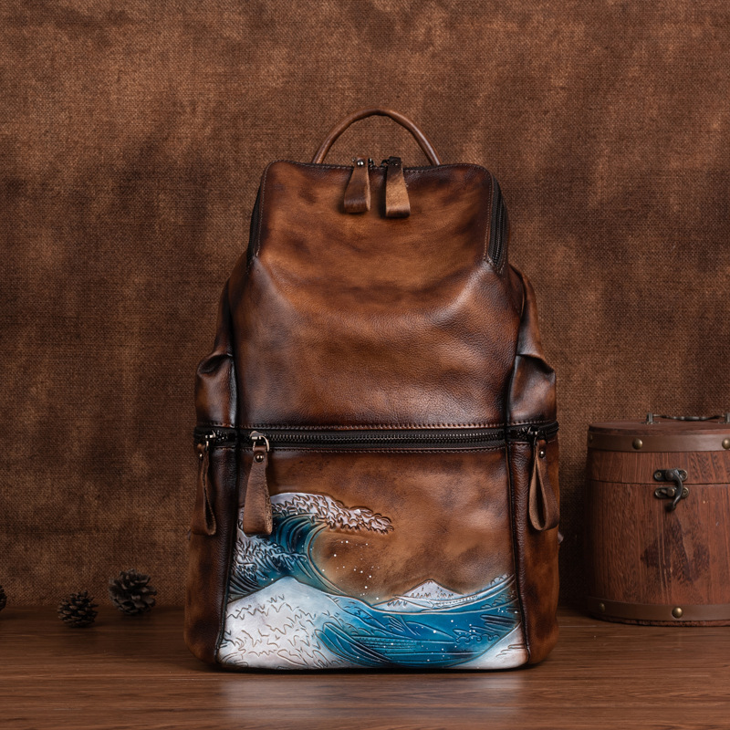 Sac à dos Johnature en cuir vé - Women Bags Handmade avis et prix