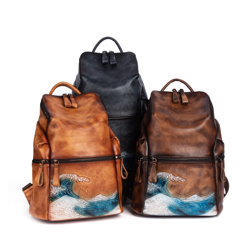 Sac à dos Johnature en cuir vé - Women Bags Handmade avis et prix