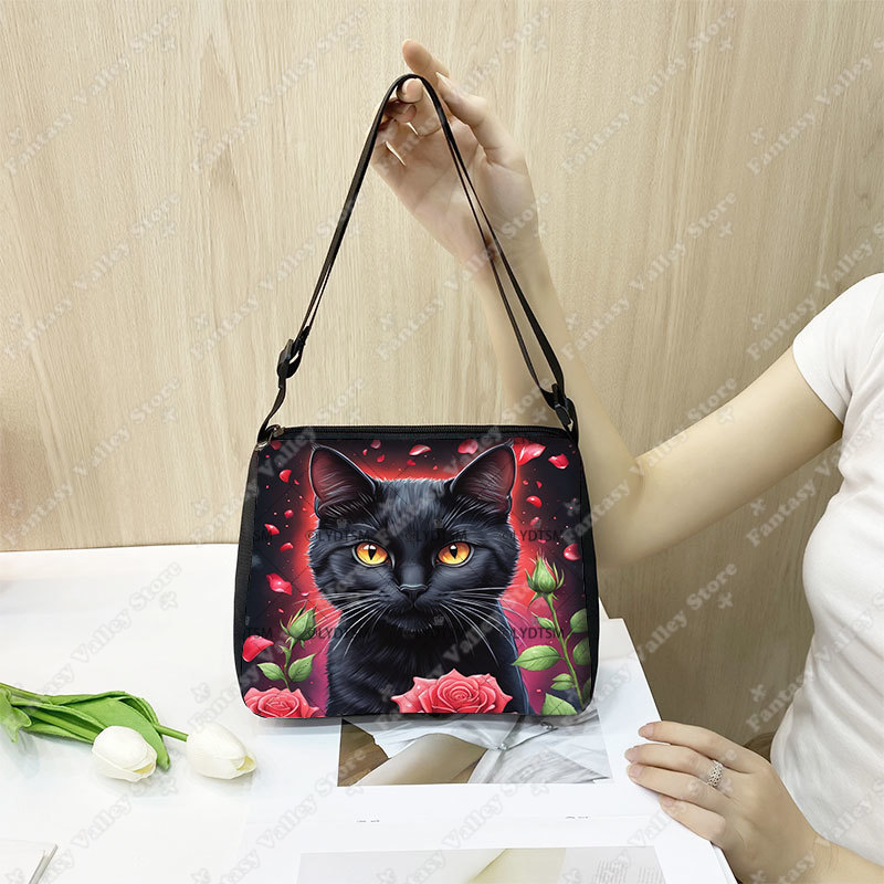 Sac à bandoulière imprimé chat - Women Bags Rack avis et prix
