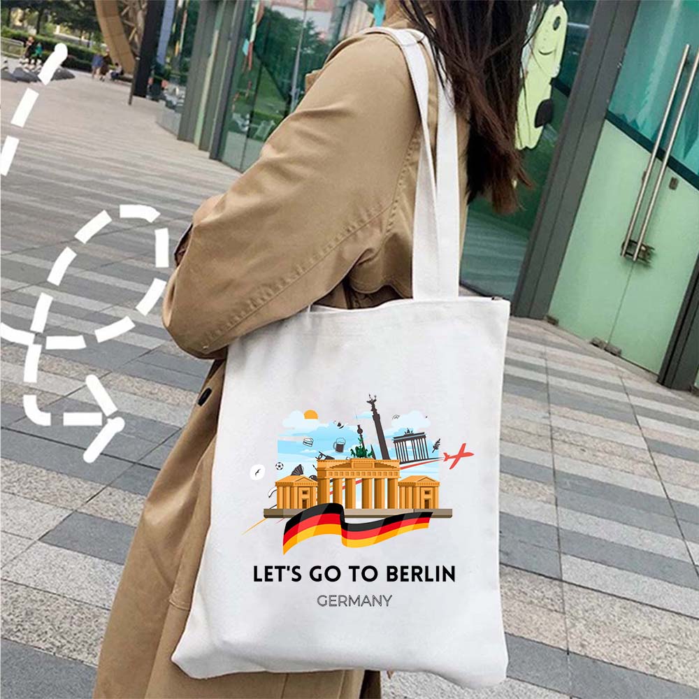 Sac fourre-tout en toile à mot - Women Bags Germany avis et prix